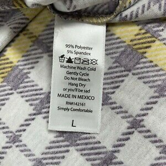 LuLaRoe plaid Classic tee - Picture 3 of 3